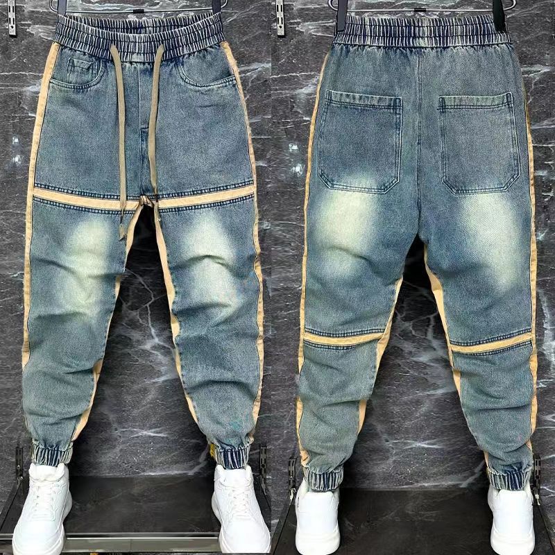 Streetwear Brand Jeans - 2024 yeni Harem pantolon eklenmiş kesim