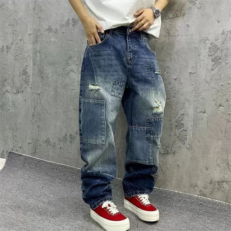 Streetwear Brand Jeans - Marka Eklemeli Kot Pantolon Sonbahar Modası