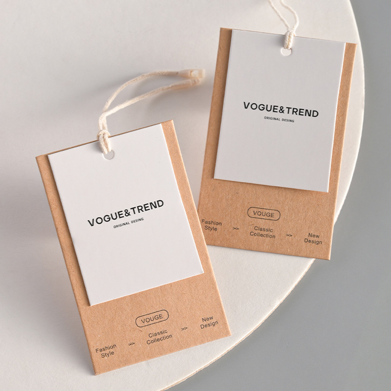 Streetwear Brand Bag - Özel Vintage Kraft Kağıt Etiketler Ücretsiz