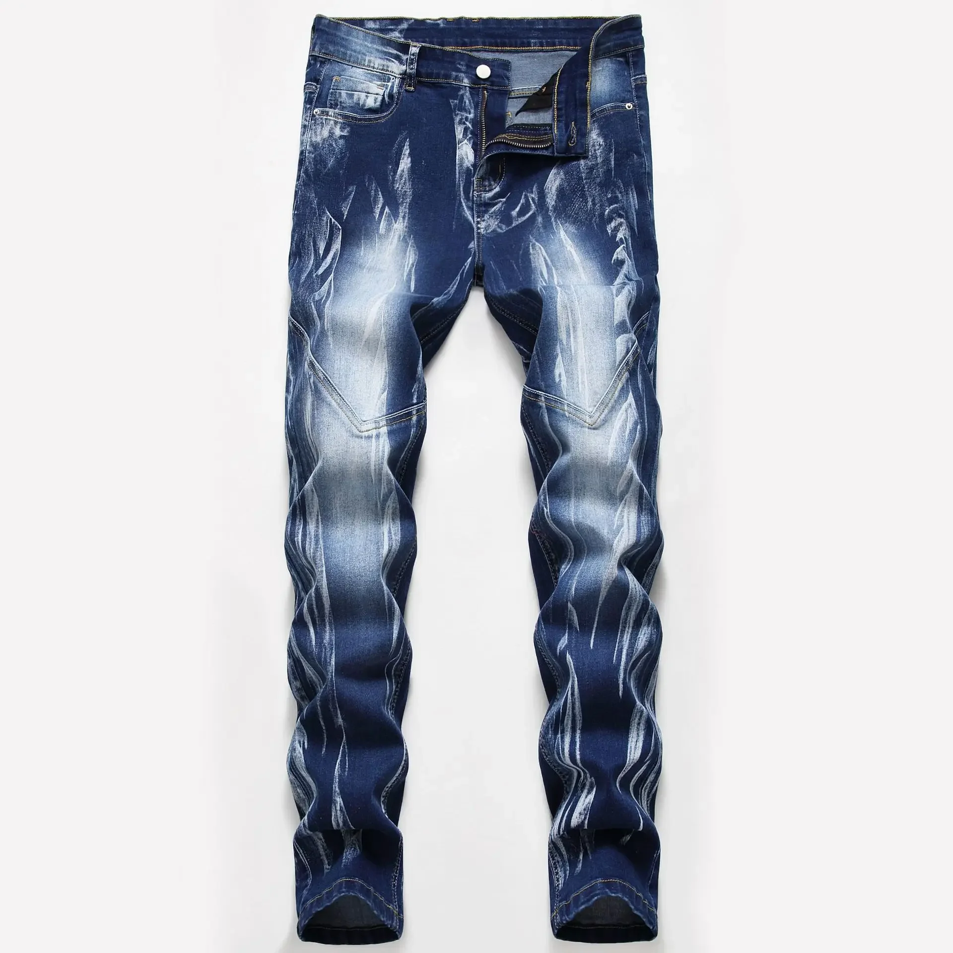 Moda Baskı erkek Esneklik Ince - Streetwear Brand Jeans incelemesi ve fiyatı